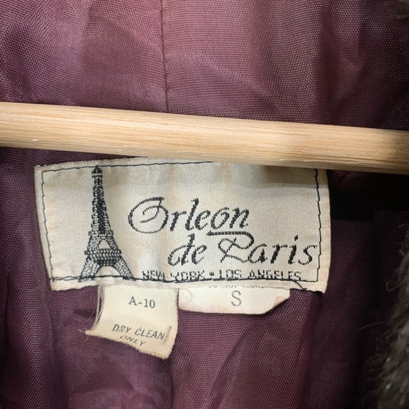 Vintage Orleon De Paris Faux Fur Coat Size Small - Picture 11 of 11